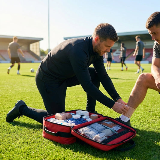 Pro Football First Aid Kit with Waterproof Nylon Bag