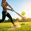 12 inch PVC softballs in bright yellow for slow pitch games - product detail