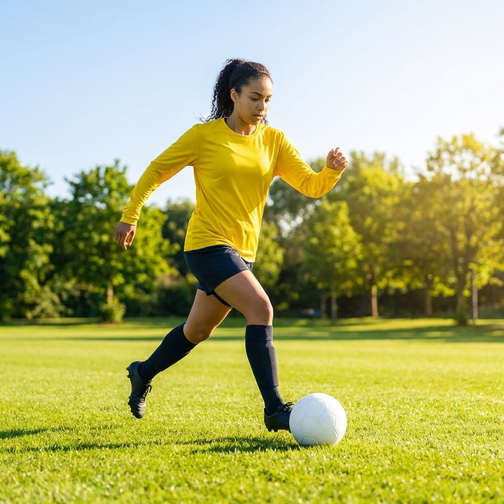 Women's Long Sleeve Football Shirt in multiple colours