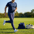 Men's tracksuit bottoms made from 100% polyester, available in six sizes - product detail