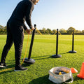 Freestanding Plastic Post & Chain Barrier Set for crowd control - product detail