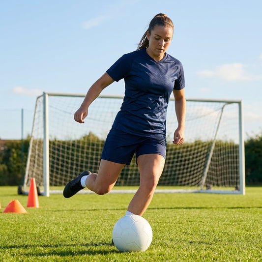 Navy Blue Football Shirt in 100% Polyester