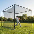 Baseball Batting Cage Net with Galvanized Steel Connectors