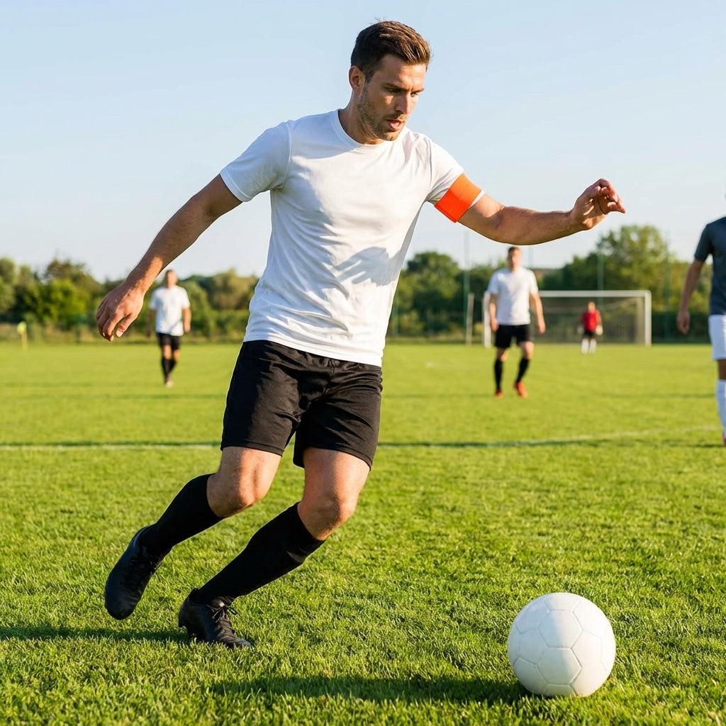 Football Captains Armband in various colours made from durable nylon elastic