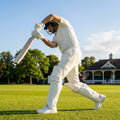 Cricket batting pads with HD foam and PU face, suitable for county level