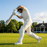 Cricket batting pads with HD foam and PU face, suitable for county level