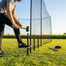 Steel Support Poles – 9ft Black – Powder Coated – Baseball Batting Cages