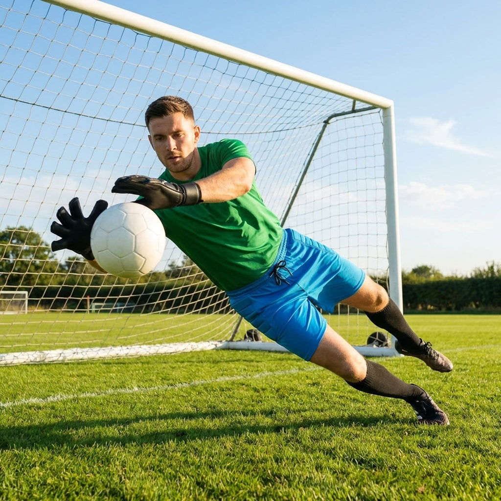 Men's goalkeeper shorts in polyester for football and futsal