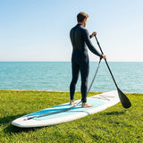 SUP Paddle Board Leash coiled TPU cord with ankle strap