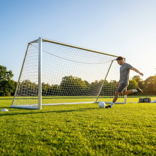 Freestanding Football Goal 21x7ft Aluminium for Junior and Senior Matches