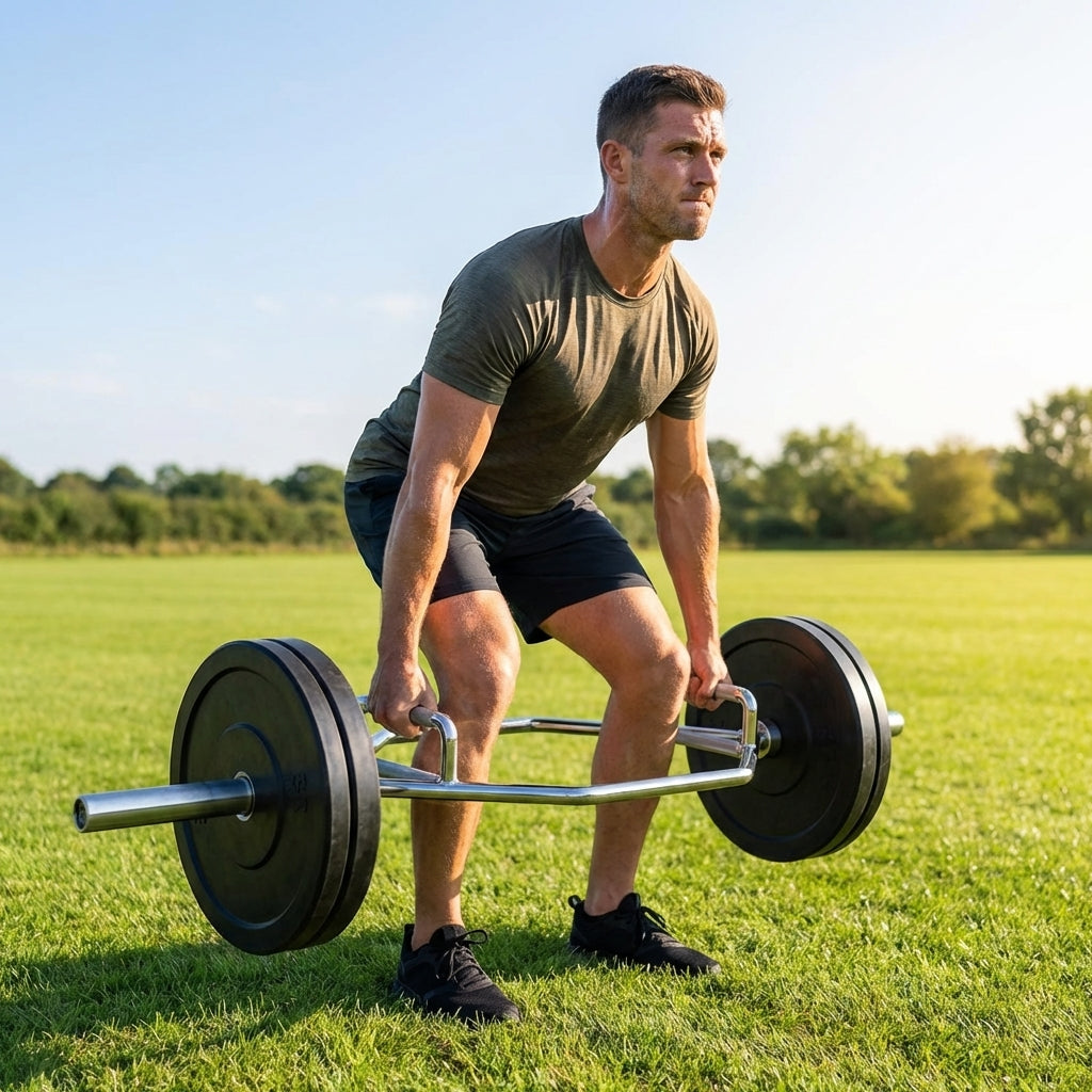 Olympic Hex Bar made of Steel for Gym and Home Workouts