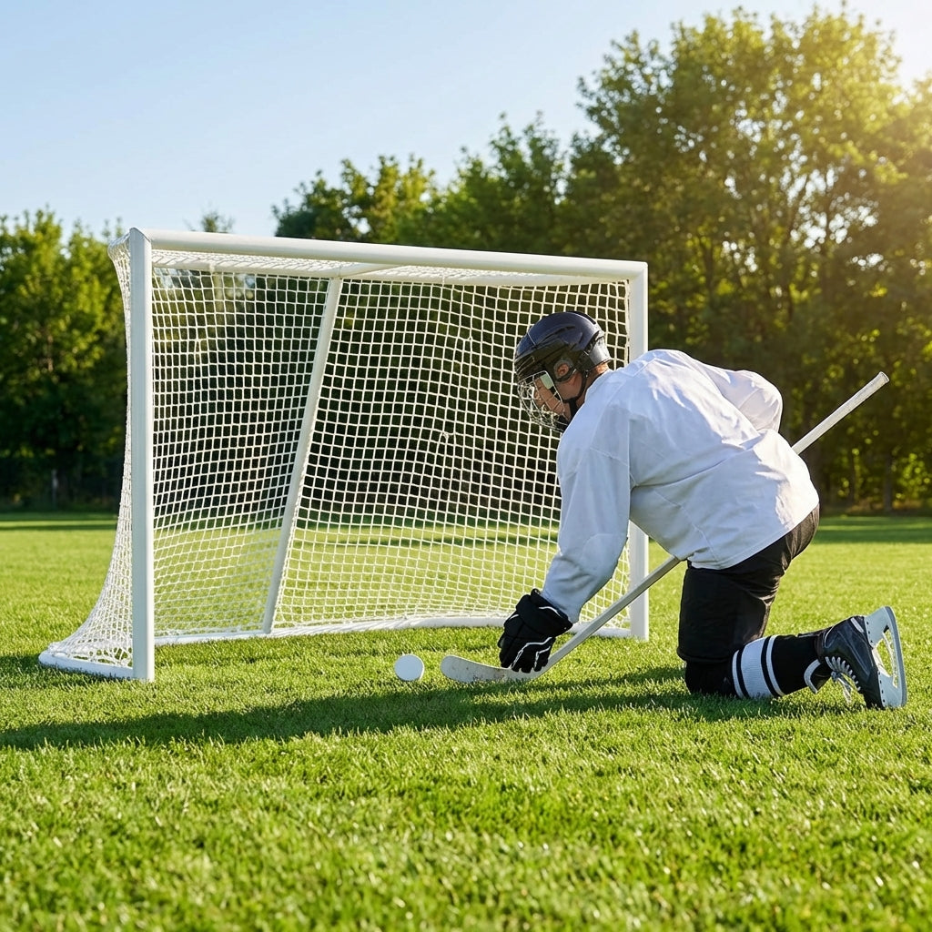 Replacement ice hockey net with polypropylene material for professional use