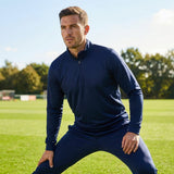 Men's quarter zip tracksuit in lightweight polyester