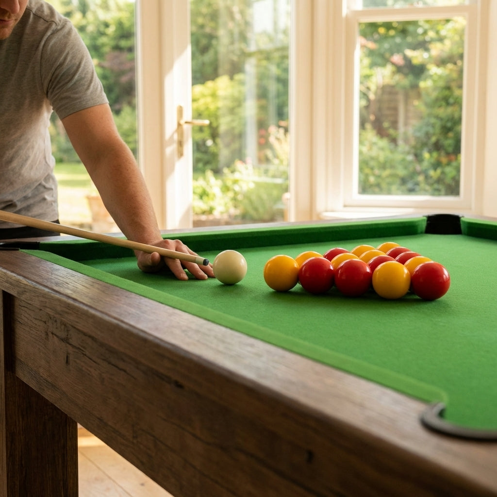 Set of high-grade resin pool balls with classic design - product detail