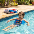 Flotation belt for children made of EVA foam in blue and red - product detail