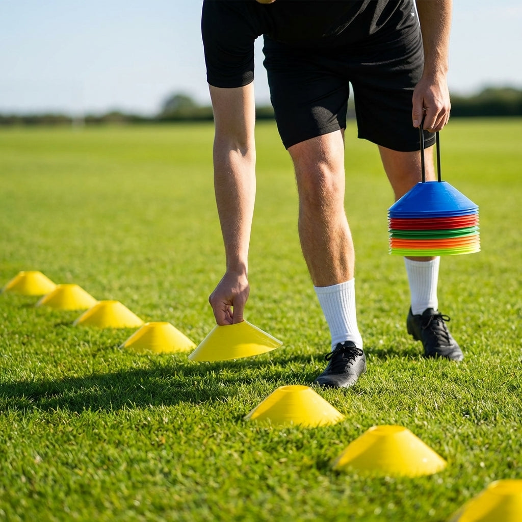 Mini Training Marker Cones for sports training in multiple colours
