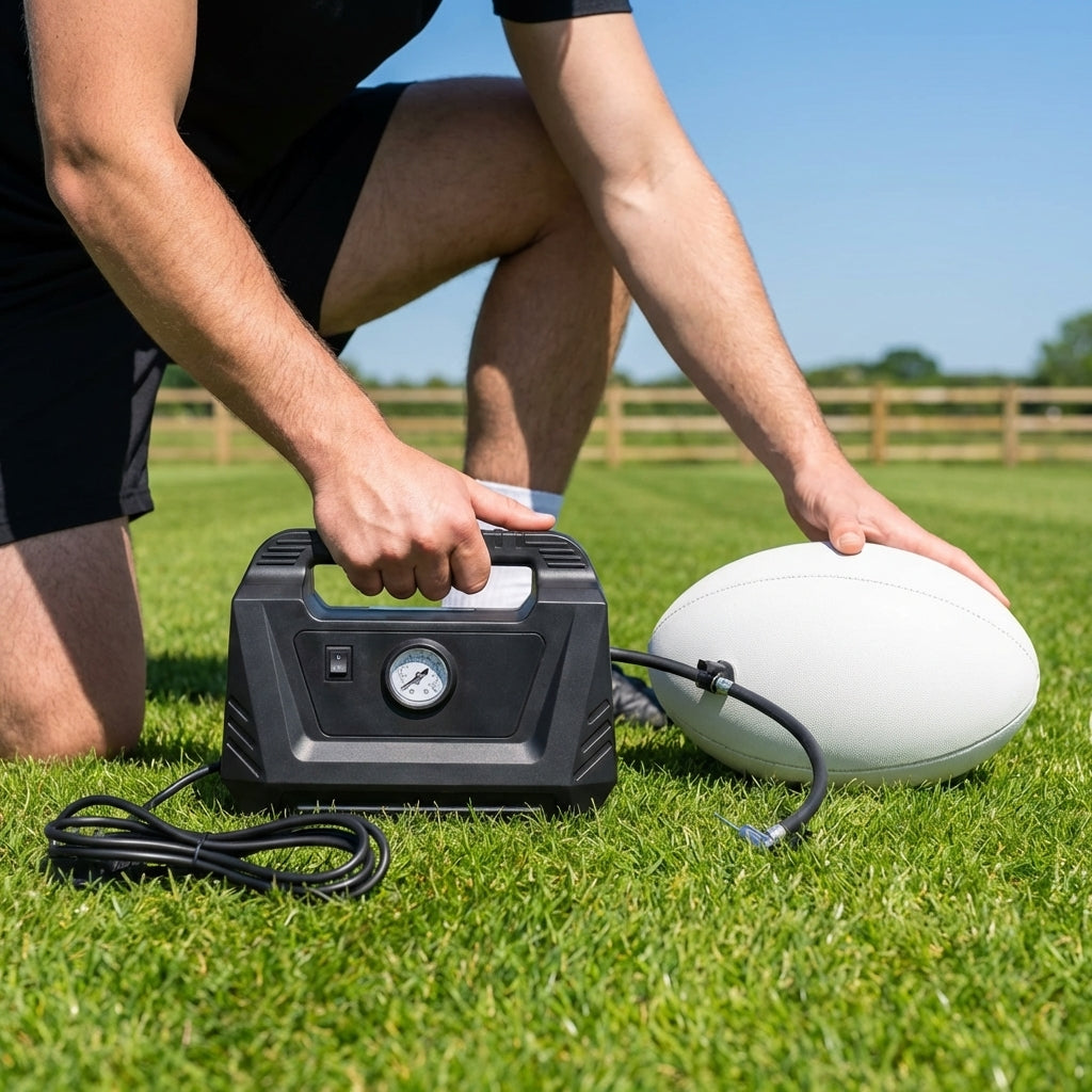 Handheld electric ball pump 230V for sports balls