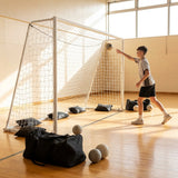 Handball training package with freestanding goals and training balls