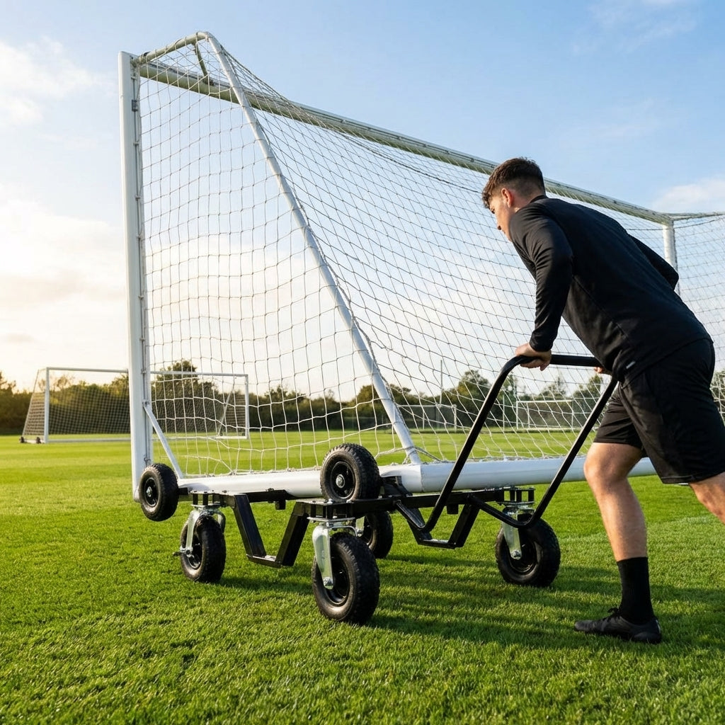 Steel Goal Trolley for sports equipment transport - product detail