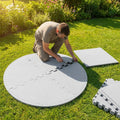 Hot tub base mat in grey EVA foam, 205cm diameter - product detail