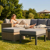 Grey Ottoman Footrests for Garden and Patio - product detail