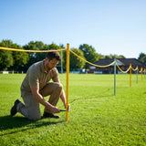 Rugby crowd barrier made of durable PVC for sports events