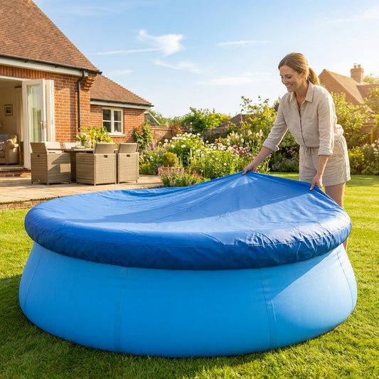 Durable swimming pool cover for outdoor use