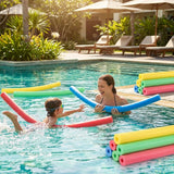 Colourful swimming pool noodles made from durable EVA foam - product detail
