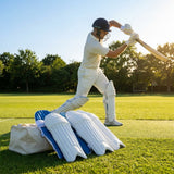 Cricket batting pads with HD foam and PU face, suitable for county level - product detail