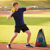 Colourful junior shot put set made from durable PVC