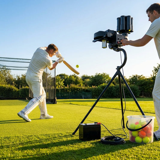 Cricket Bowling Machine with adjustable speed and steel frame - product detail