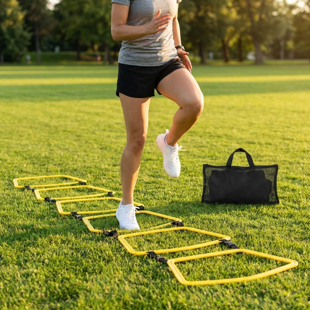 Trapezoid training rings for agility and coordination