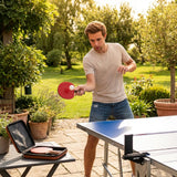 Professional table tennis bat with carbon fibre layers