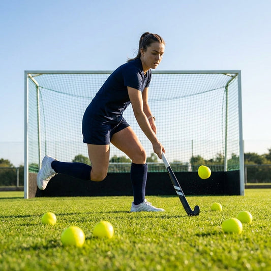 Fluro Yellow Training Hockey Ball for Skill Enhancement