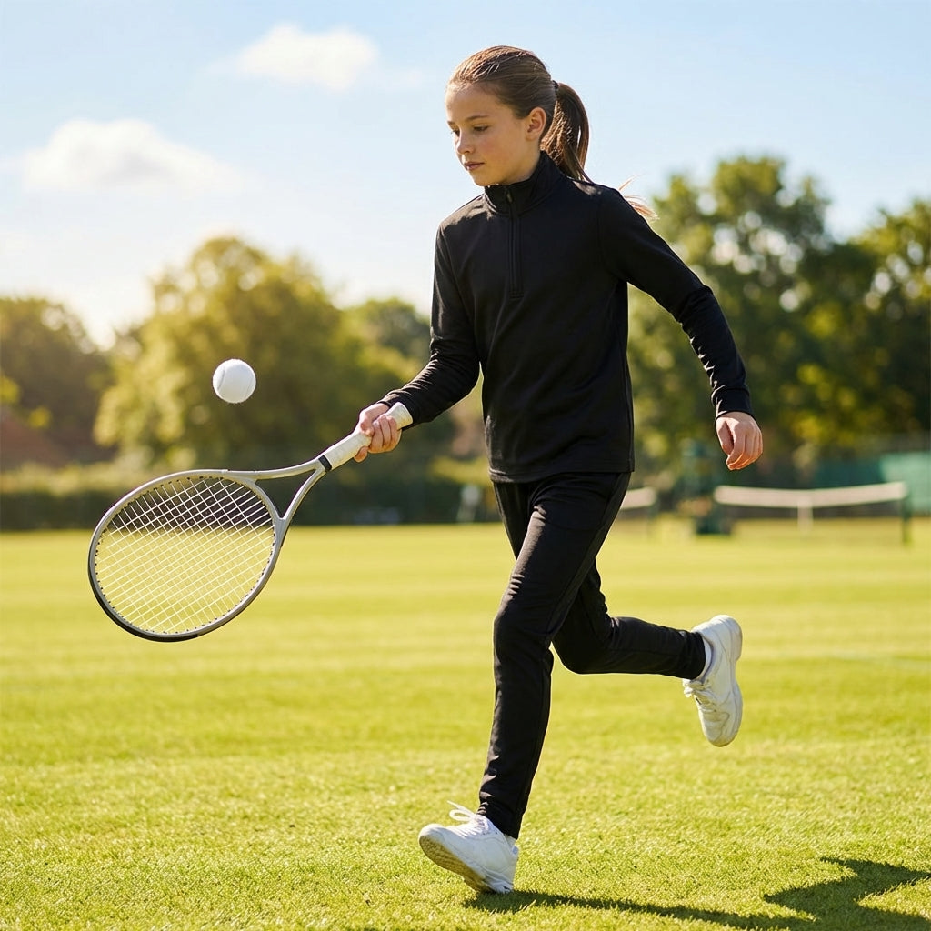 Junior Quarter Zip Tracksuit for sportswear