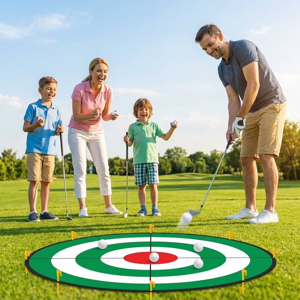 Golf Chipping Game with target mat and balls