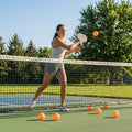 Orange indoor pickleball balls for tournaments