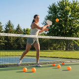 Orange indoor pickleball balls for tournaments