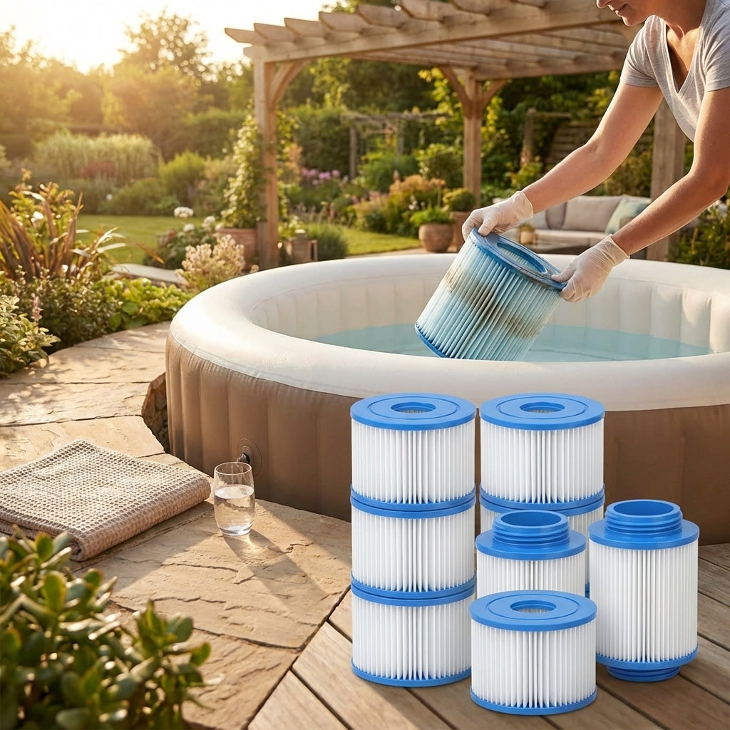 Hot tub replacement filter cartridges for inflatable spa systems - product detail