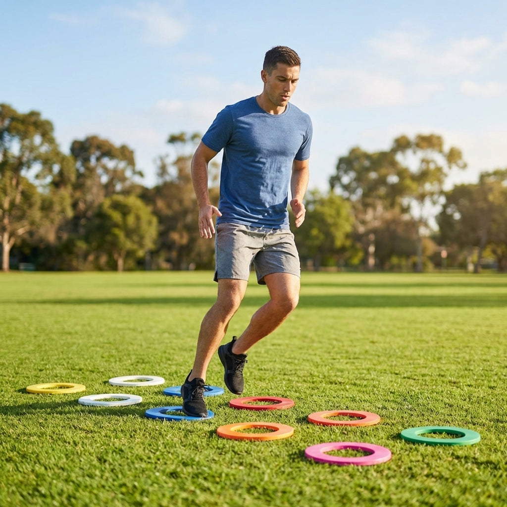 Flat disc ring markers pack of 10 for training