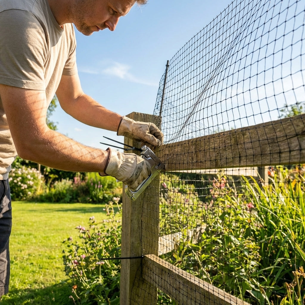 19mm black bird netting made from high-density polyethylene for garden and industrial use