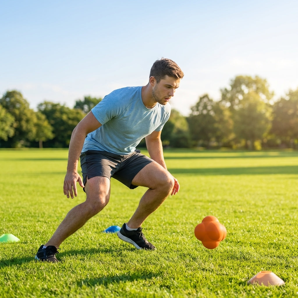 Reflex Reaction Ball for sports training, thermoplastic rubber