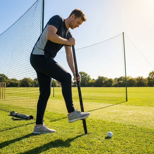 Cricket Pole Kit with Adjustable Height and Durable PVC