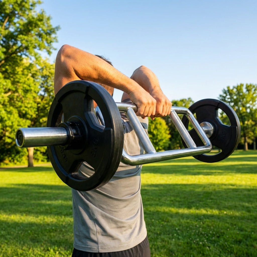 Tricep Bar made from durable Q235 steel for home and commercial gyms - product detail