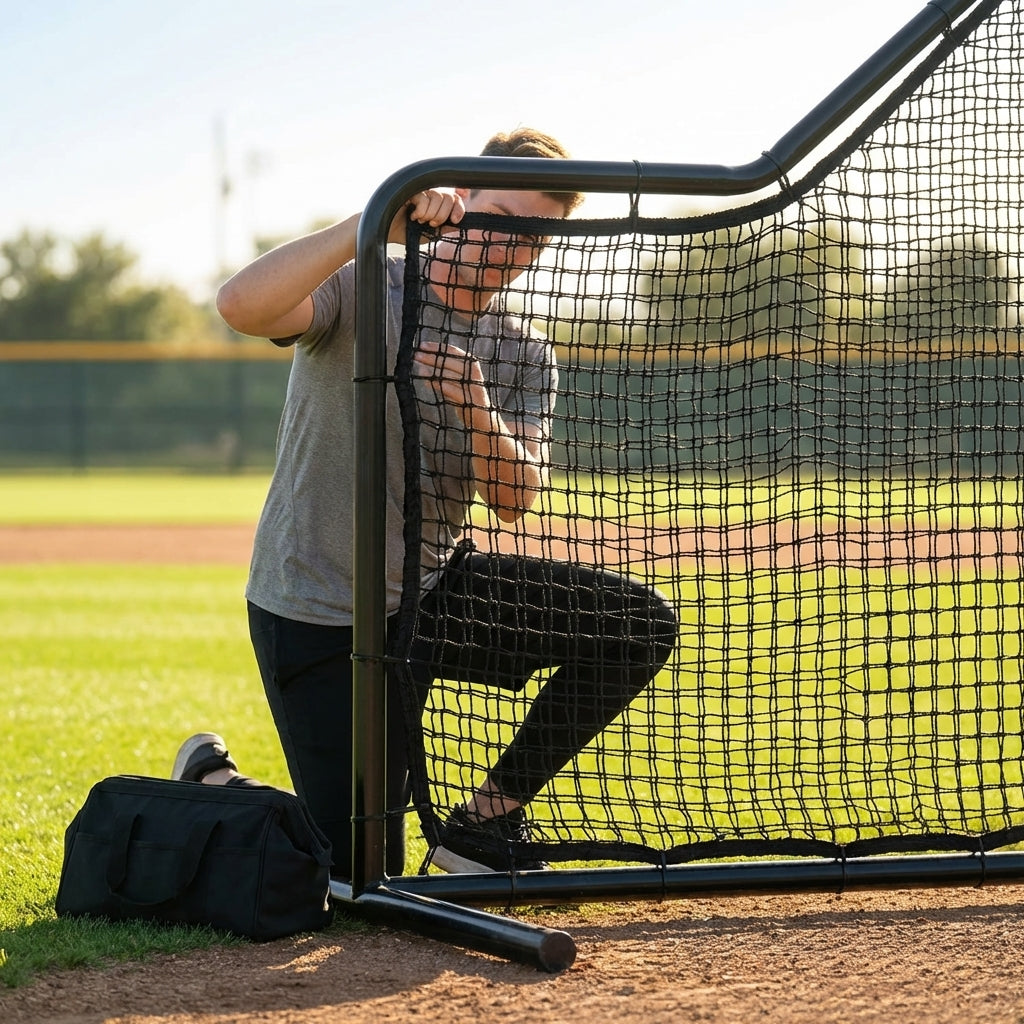 Baseball L-Screen Replacement Net in various sizes and HDPE material