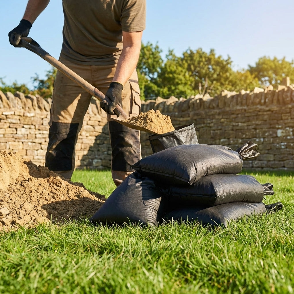 Flood Protection Sandbags made of polyethylene for domestic and industrial use