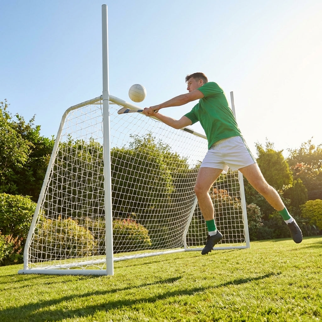 Gaelic Football and Hurling Goal 10ft x 6ft with durable uPVC frame - product detail