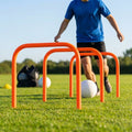 Football training passing arcs made of 34mm PVC