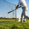 Custom baseball nets made from HDPP material in black