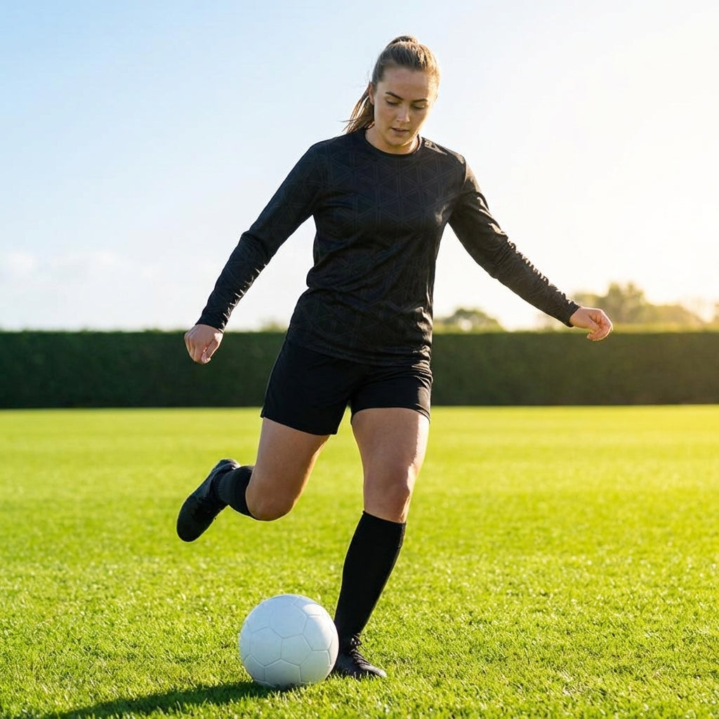 Women's Long Sleeve Football Shirt in vibrant colours